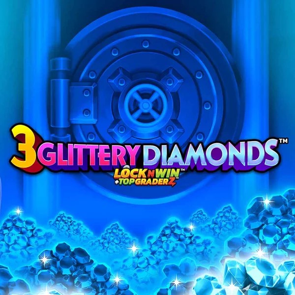 3 Glittery Diamonds by PearFiction Studios, showcased at spinanga-kazino.com – game logo