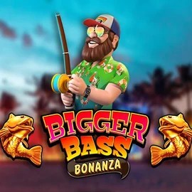 Bigger Bass Bonanza slot logo by Pragmatic Play at Spinanga Casino
