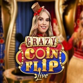 Crazy Coin Flip game by Evolution – logo hosted on Spinanga Casino