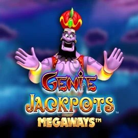 Genie Jackpots Megaways slot logo by Blueprint Gaming at Spinanga Casino