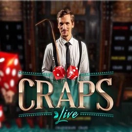 Official Live Casino logo: Live Craps by Evolution at Spinanga Casino