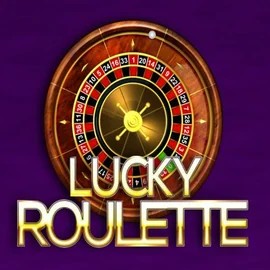 Lucky Roulette slot logo by Belatra Games at Spinanga Casino