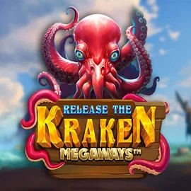 Release the Kraken Megaways online game logo by Pragmatic Play on spinanga-kazino.com