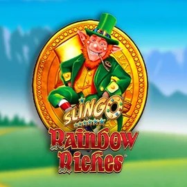Slingo Rainbow Riches game by Gaming Realms – logo hosted on Spinanga Casino