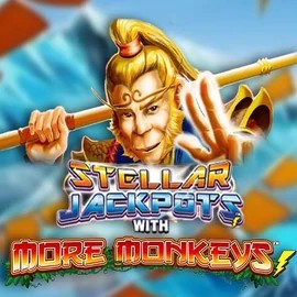 Try Stellar Jackpots with More Monkeys slot by Lightning Box Game on spinanga-kazino.com – logo image