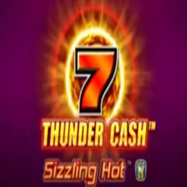 Thunder Cash Sizzling Hot online game logo by Novomatic on spinanga-kazino.com